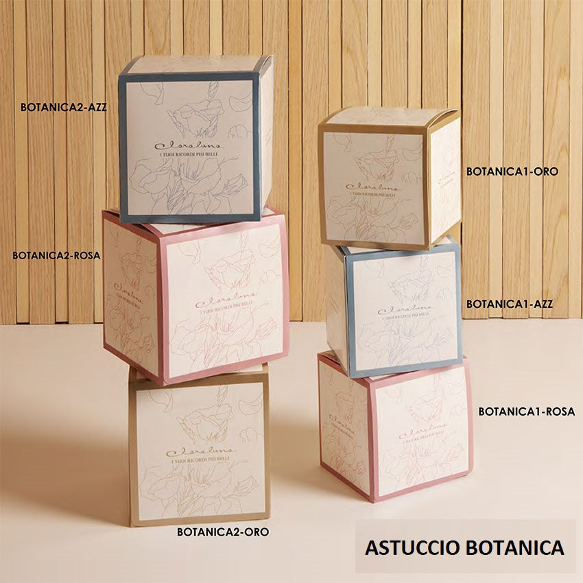 Bomboniera Claraluna Scatola plissè in Ceramica Rosa con Cuore Argento Opaco 24343