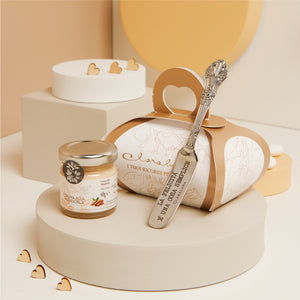 Bomboniera Claraluna Crema Mandorla 40g con Coltellino 25082C