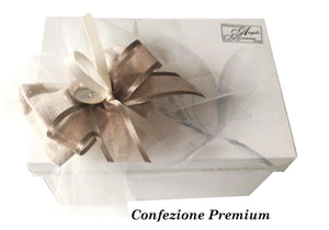 Bomboniera Claraluna scatolina Grande in ceramica bianca con coperchio e dettaglio a rilievo a forma di cuore color VERDE  24228