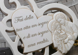 Bomboniera Dolcicose Cuore con Calice Comunione e Mitria Cresima- BE 21243