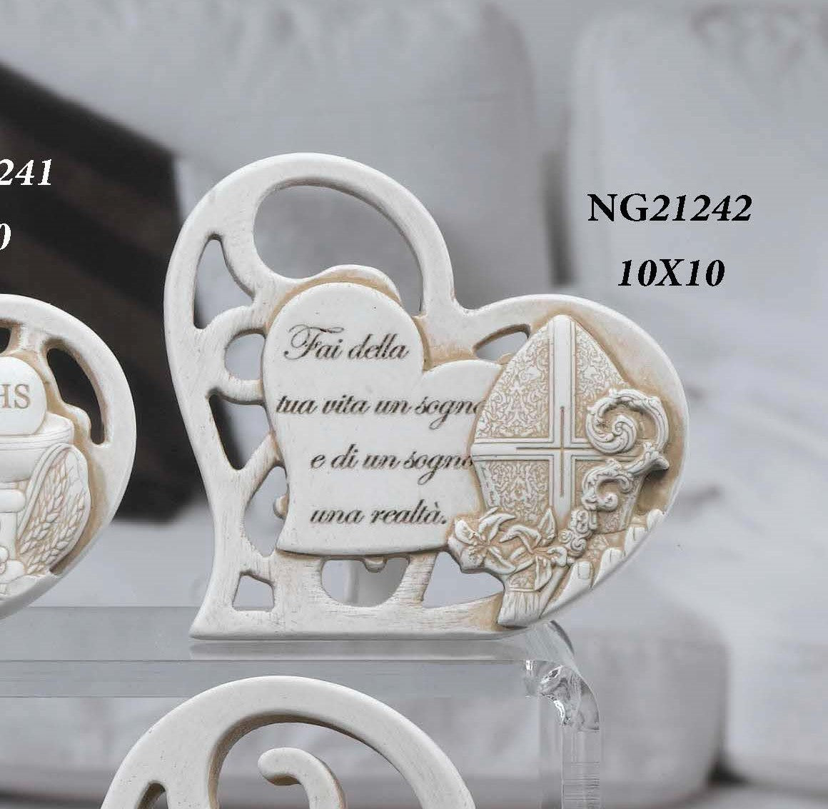 Bomboniera Dolcicose Cuore con Mitria Cresima- BE 21242