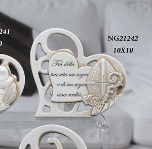 Bomboniera Dolcicose Cuore con Mitria Cresima- BE 21242
