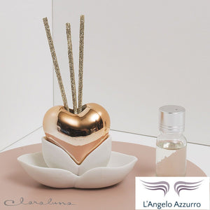 Bomboniera Claraluna  Profumatore Cuore Bronzo rosato - 21151