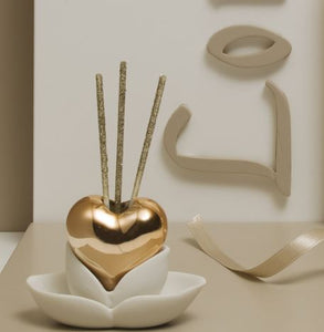 Bomboniera Claraluna  Profumatore Cuore Bronzo rosato - 21151